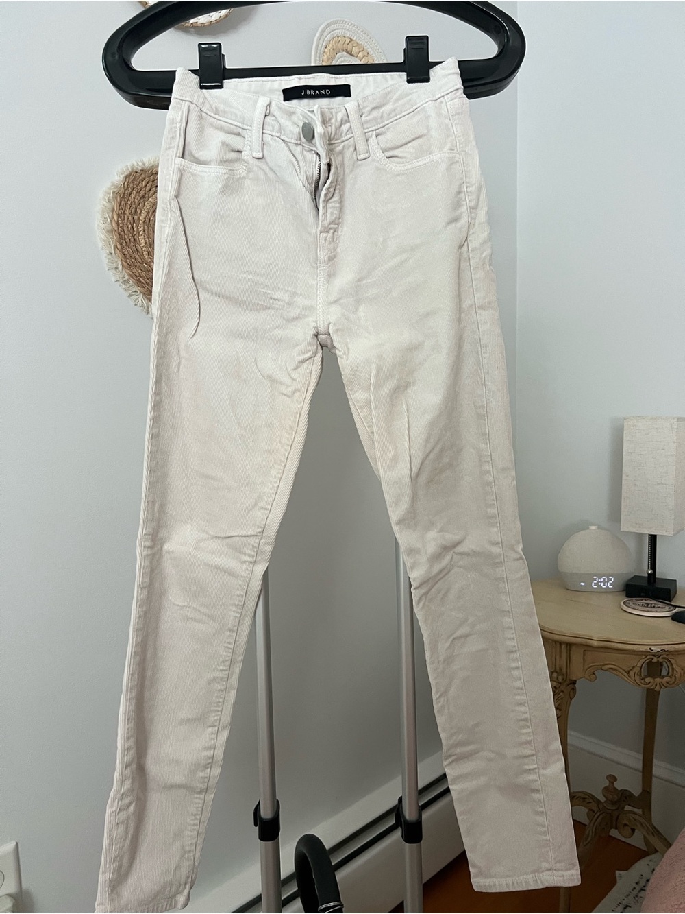 J Brand Women’s Slim Corduroy Jeans in Off-White